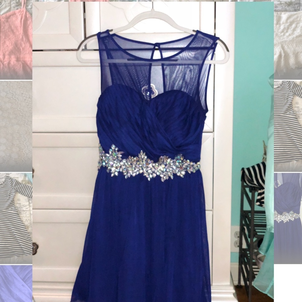 Purple party dress from Macy’s